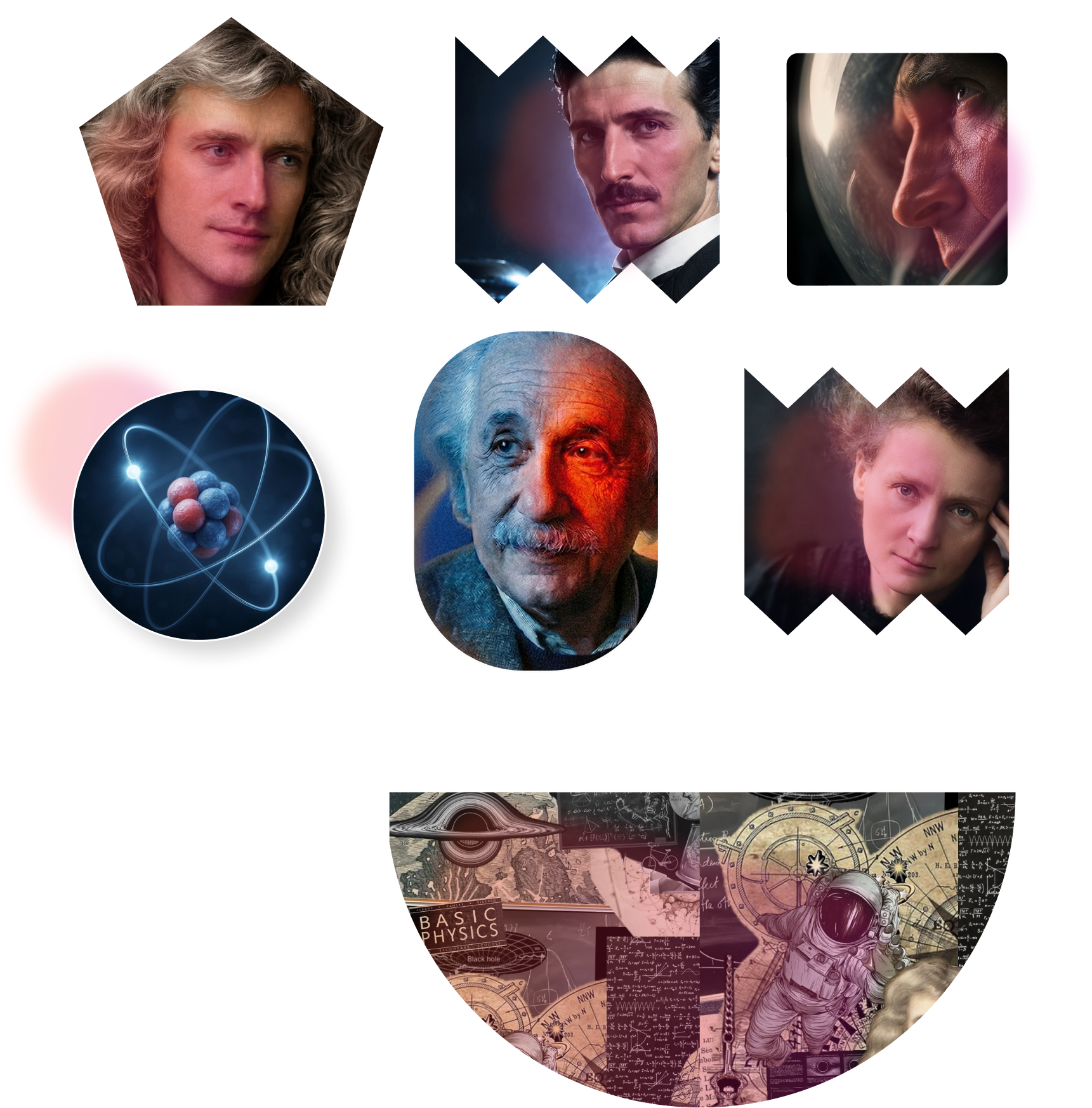 Scientists and concepts brought to life by LERN